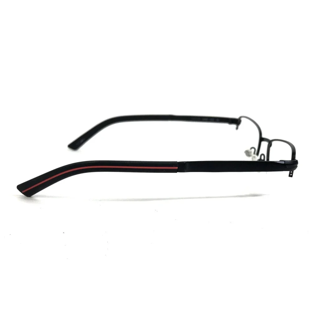 Chesterfield Eyeglasses Frames CH863 0003 Black Rectangle Half Rim 55-18-145